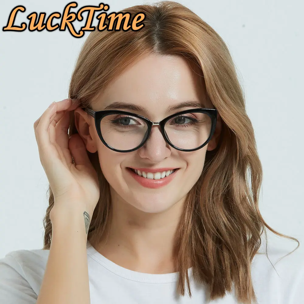 LuckTime модные трендовые очки в форме &quotкошачий глаз&quot оправа смелая авангардная
