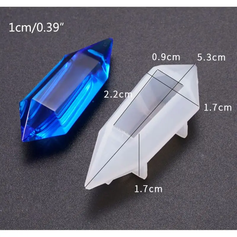 

8 Pcs/set Crystal Epoxy Mould DIY Pendant Necklace Jewelry Decorative Silicone Mold Set