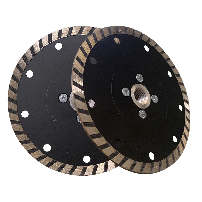 125x7xM14 cold pressed turbo diamond saw blade with flange for granite,marble,bricks and concrete cutting tools, power tools