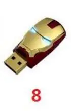 Супер Мстители, флеш-диск USB 2,0, флеш-накопитель, Железный человек, Америка, капитан, молот, Халк, USB флеш-карта памяти, 8 ГБ, 16 ГБ, 32 ГБ, 64 ГБ - Цвет: 8