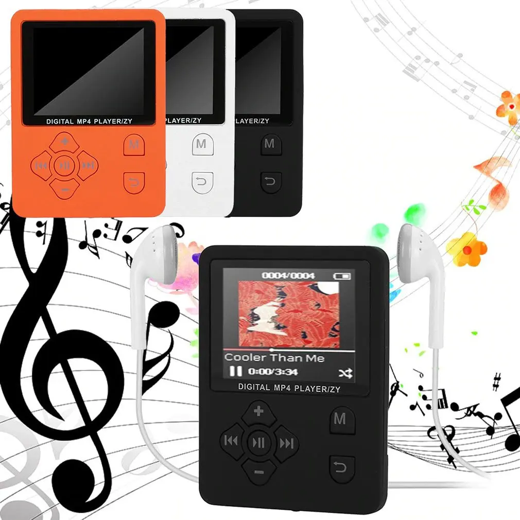 Портативный музыкальный проигрыватель MP3 MP4 с цветным экраном FM-радио