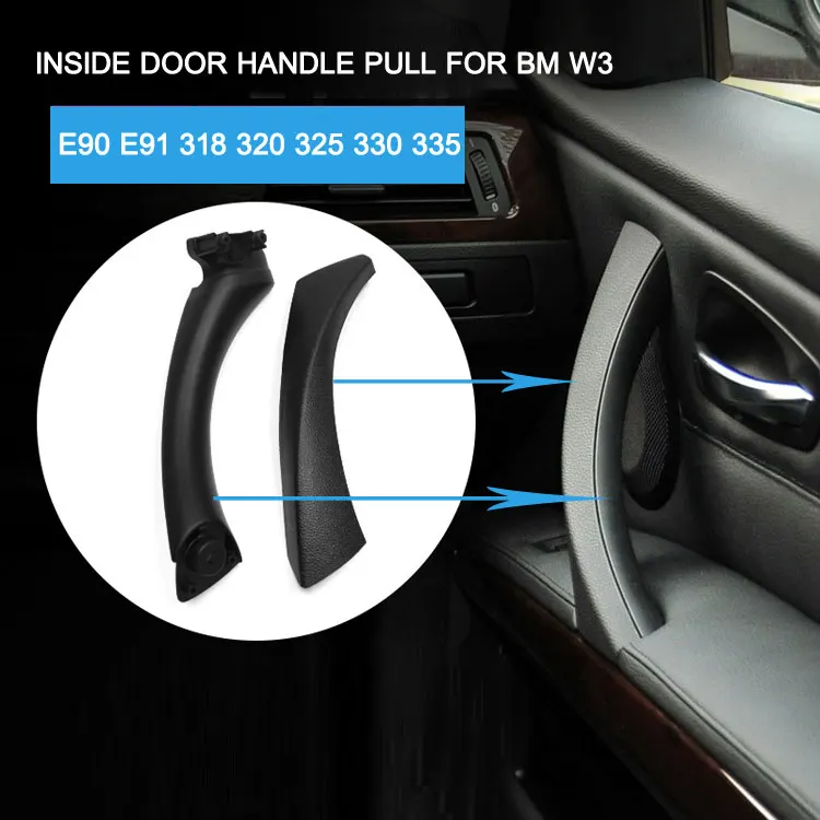 Внутренняя ручка автомобиля RHD LHD внутренняя дверная панель Накладка для BMW 3