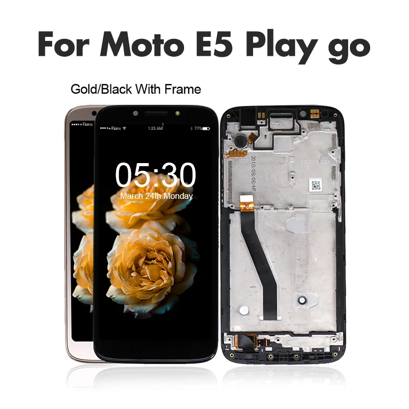 Оригинальный 5 2 дюймовый сенсорный ЖК дисплей для Moto E5 Play Go дигитайзер с рамкой в