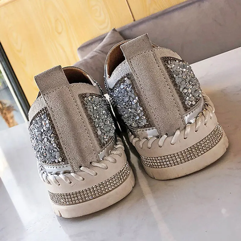 Женские лоферы на плоской подошве удобная повседневная обувь платформе женские