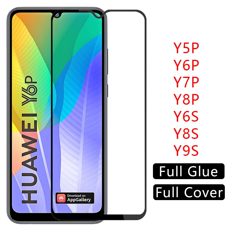 Чехол для huawei y5p y6p y7p y8p y6s y8s y9s 2019 2020 защитная пленка из закаленного стекла на y 5p 6p 7p