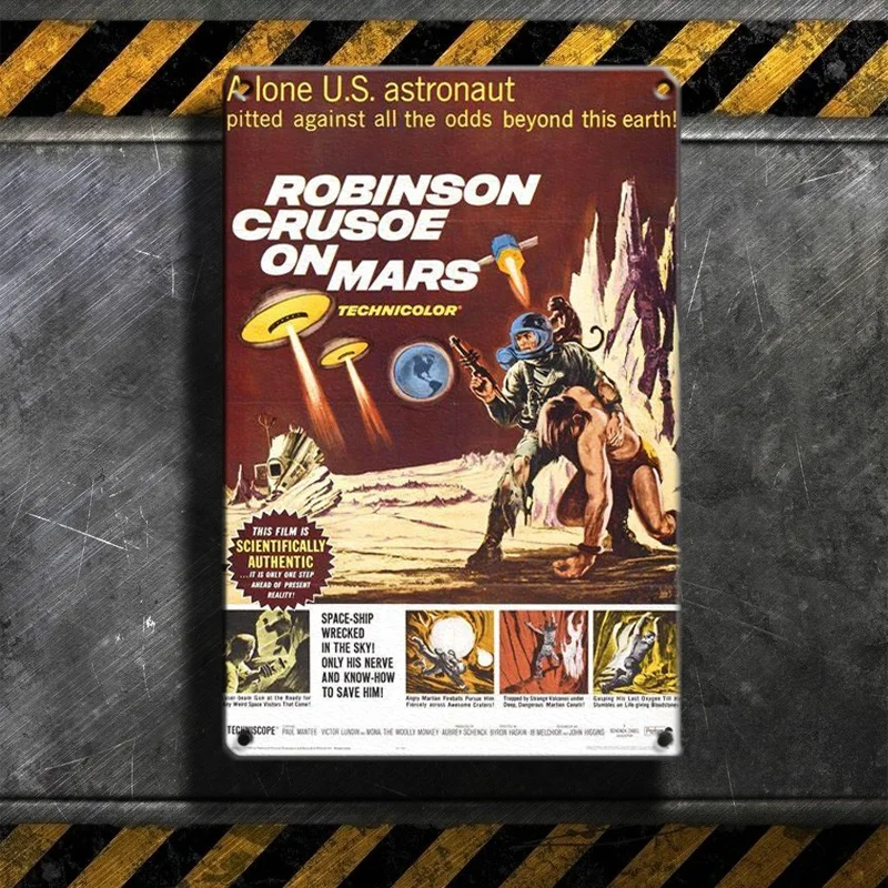 

Robinson Crusoe Tin Metal Sign Plaque Bar Pub Vintage Retro Wall Decor Poster