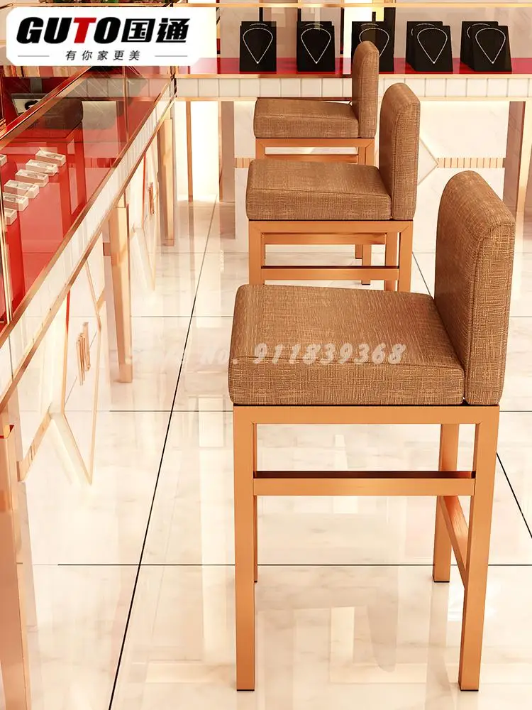 Стул на переднюю стойку с высокой ножкой из нержавеющей стали | Мебель