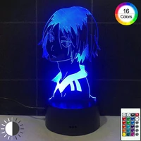 3d night light led anime bedside lamp cartoon bedroom decoration colorful touch remote control childrens christmas gifts