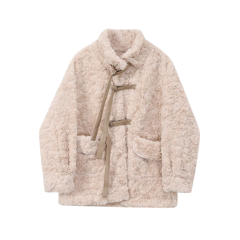 

Однотонные плотные зимние хлопковые куртки, женская теплая прямая верхняя одежда с высоким воротником и длинным рукавом, однобортное Женск...