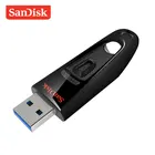 100% Оригинальный двойной флеш-накопитель SanDisk USB 3,0 USB флэш-накопитель CZ48 32 Гб 64 Гб 128 ГБ 256 ГБ флэш-накопитель флеш-накопитель черный U диск мини-флеш-накопитель