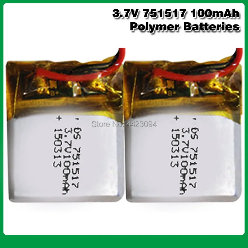 3,7 v 100mah 30C вертолет Li-po аккумулятор 751517 для Cheerson CX-10 CX10 CX12 JJ820 V646 V676 JJ810 RC Квадрокоптер