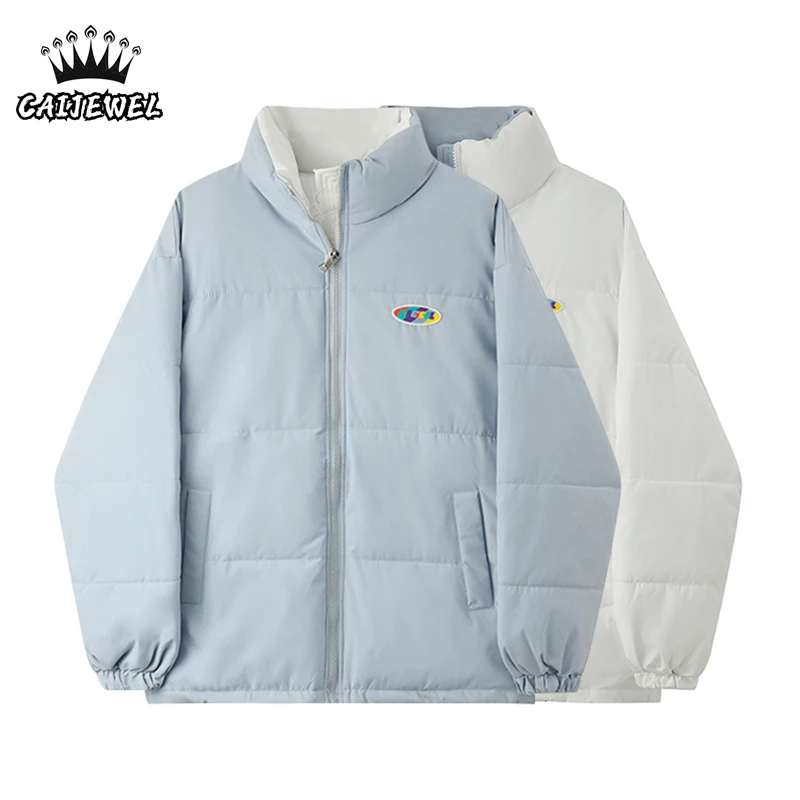 

Женская зимняя мешковатая куртка с воротником-стойкой и хлопковой подкладкой