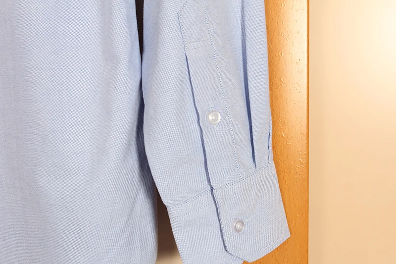 

2021 brand TB men Fashion long sleeve striped blue shirt turn down collar social office cotton male shirts