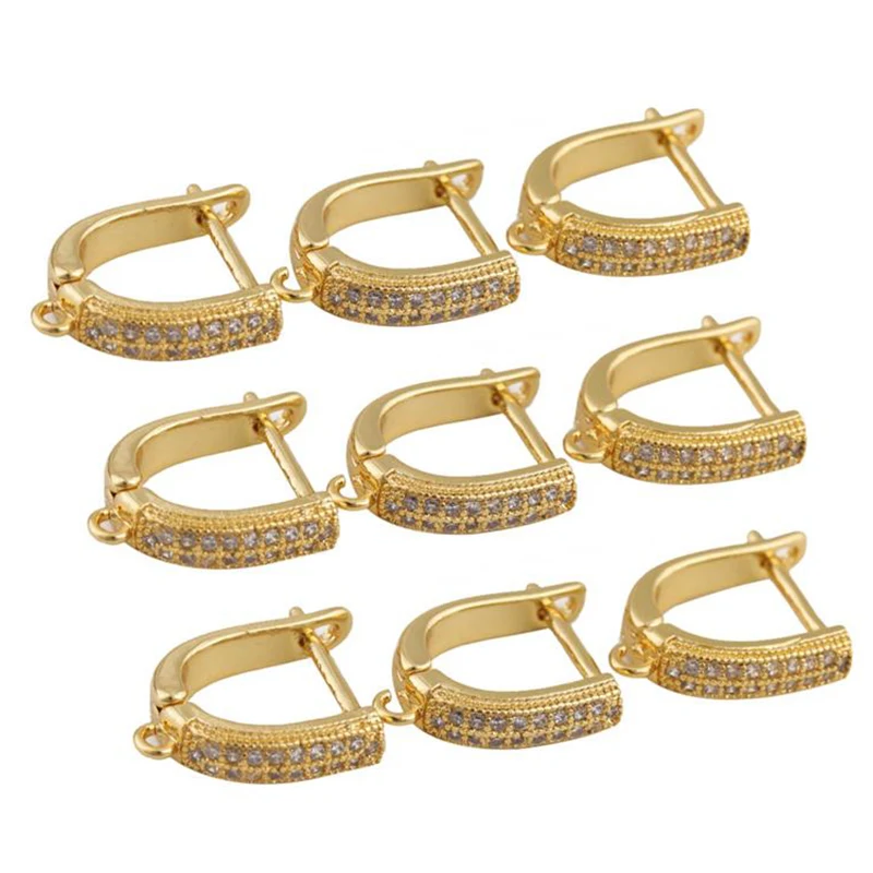 

2 шт., медные серьги-Крючки с золотым покрытием