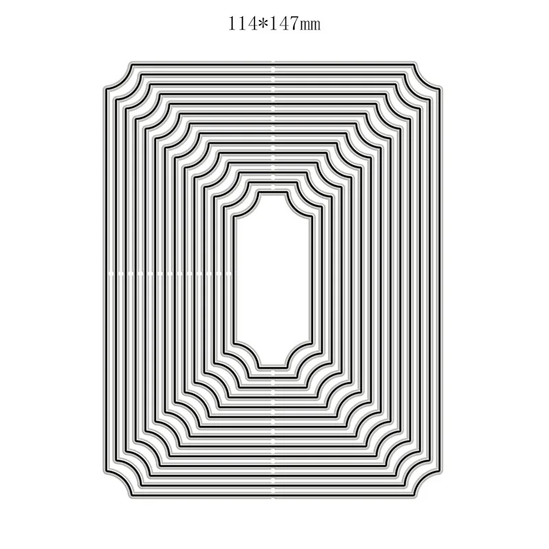 

New Inverted Corner Rectangles Mold Craft 2020 Metal Cutting Dies for Scrapbooking and Card Making Decorative Embossing No Stamp