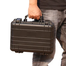 Waterproof Tool Box Safety Protection ToolBox Plastic Equipment Instrumentation Case Sealed Moisture-proof Tool Case W/Sponge