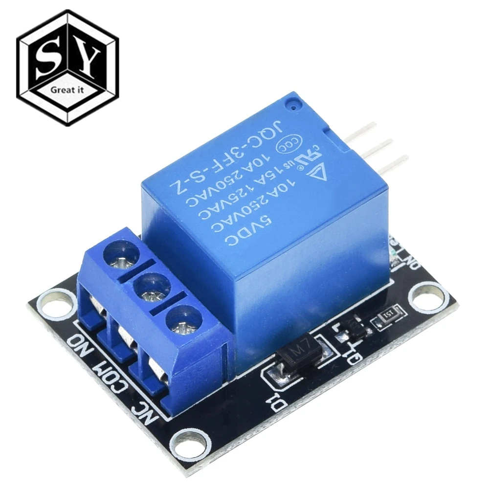 1 шт. Great IT KY 019 5 в одноканальная релейная Модульная плата щит для PIC AVR DSP ARM реле