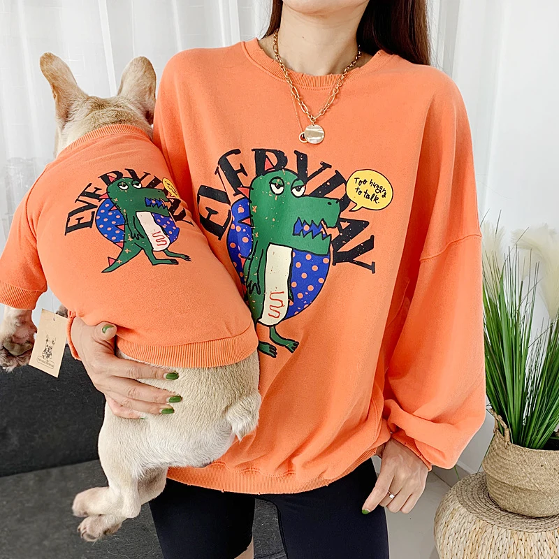 Мультяшная Одежда для питомцев костюм с капюшоном собаки теплая зимняя одежда