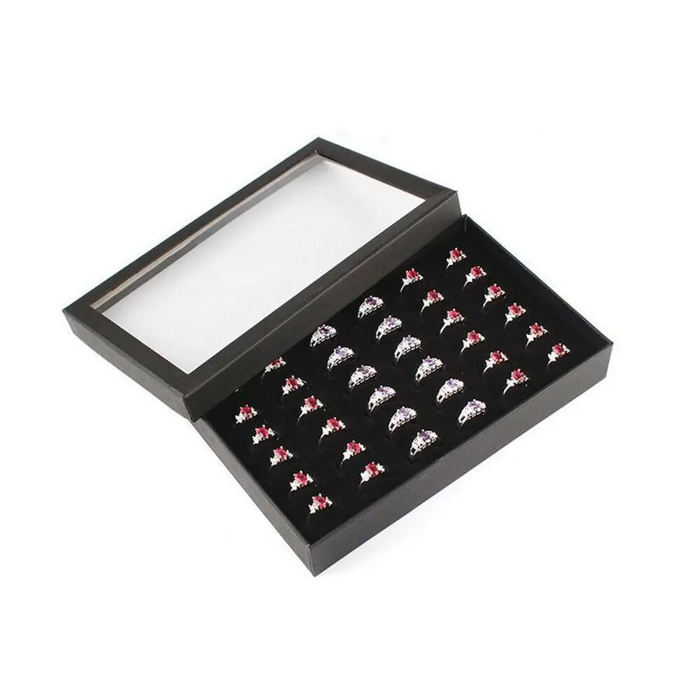 Бархатный органайзер для демонстрации колец и ювелирных изделий поднос чехлов