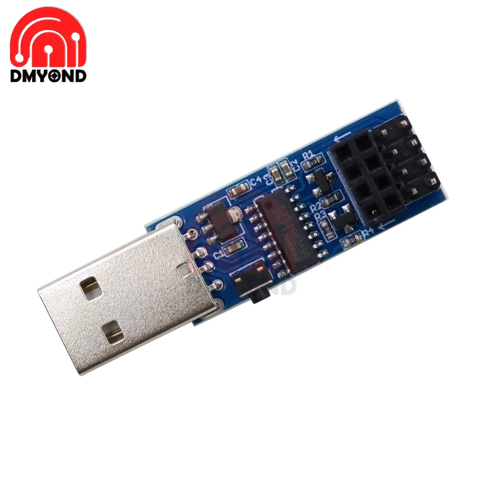 Новый DC 5V CH340C ESP8266 ESP-01 ESP Prog WIFI загрузчик программатор адаптер ESP-01S модуль USB Type A |