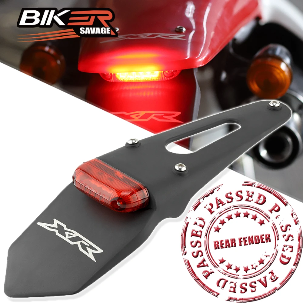 

Motorcycle Rear Fender Part LED For HONDA XR 250R 400R 1996-2004 Tail Tidy Light Plate Mount Holder Moto Mudguard Accessories