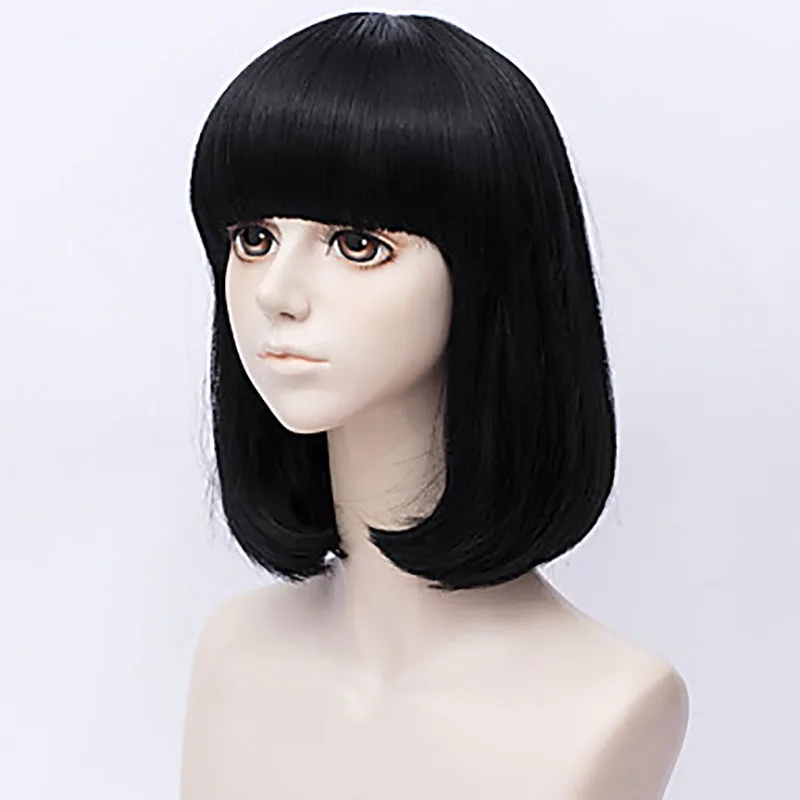 HAIRJOYHAIRJOY Синтетический Косплей желтый бриллиант в стране блестящих коротких прямых ЛИМОННЫХ волос парик