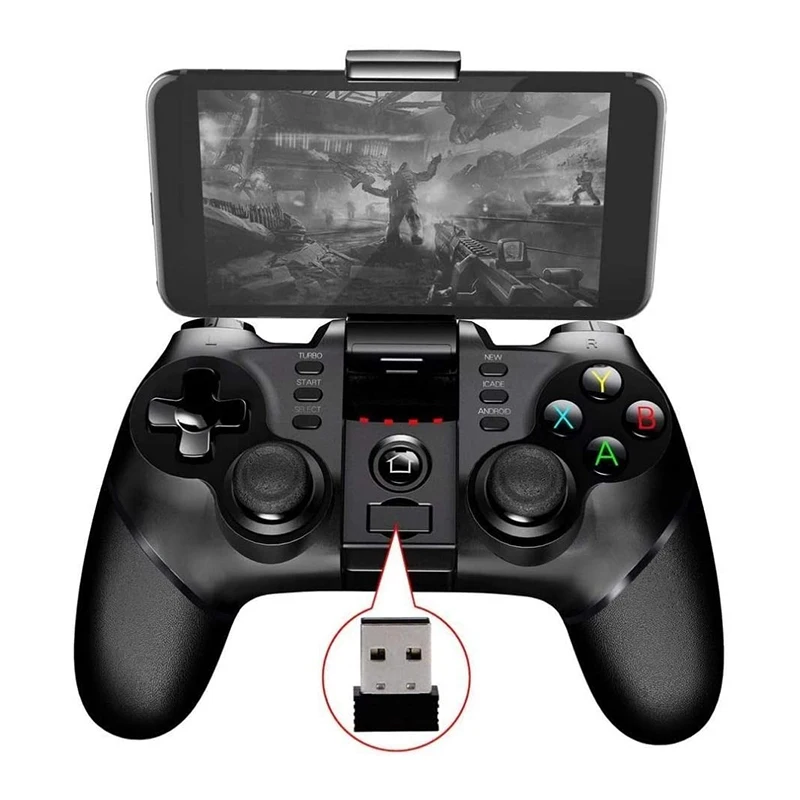 

Портативный геймпад, совместимый с Bluetooth, Usb-зарядкой, джойстик, игровой контроллер с беспроводным приемником, геймпады, джойстик