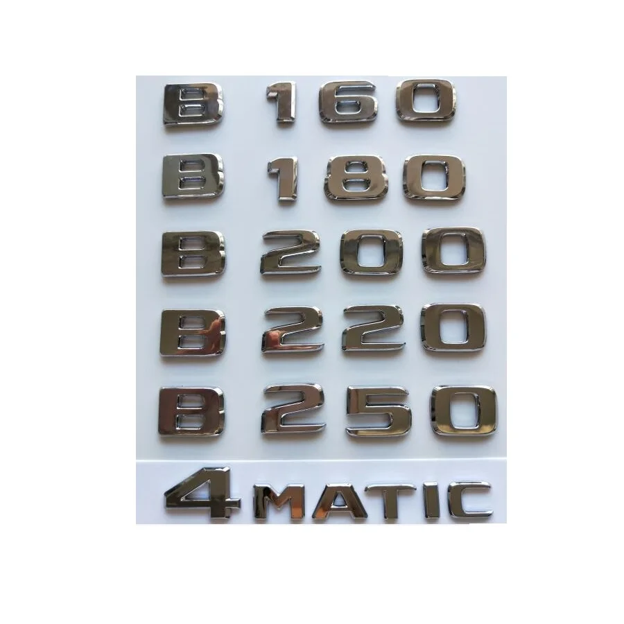 Хромированные эмблемы для багажника Эмблема Mercedes Benz AMG W242 W246 W247 B Class B160 B180 B200 B220 B250