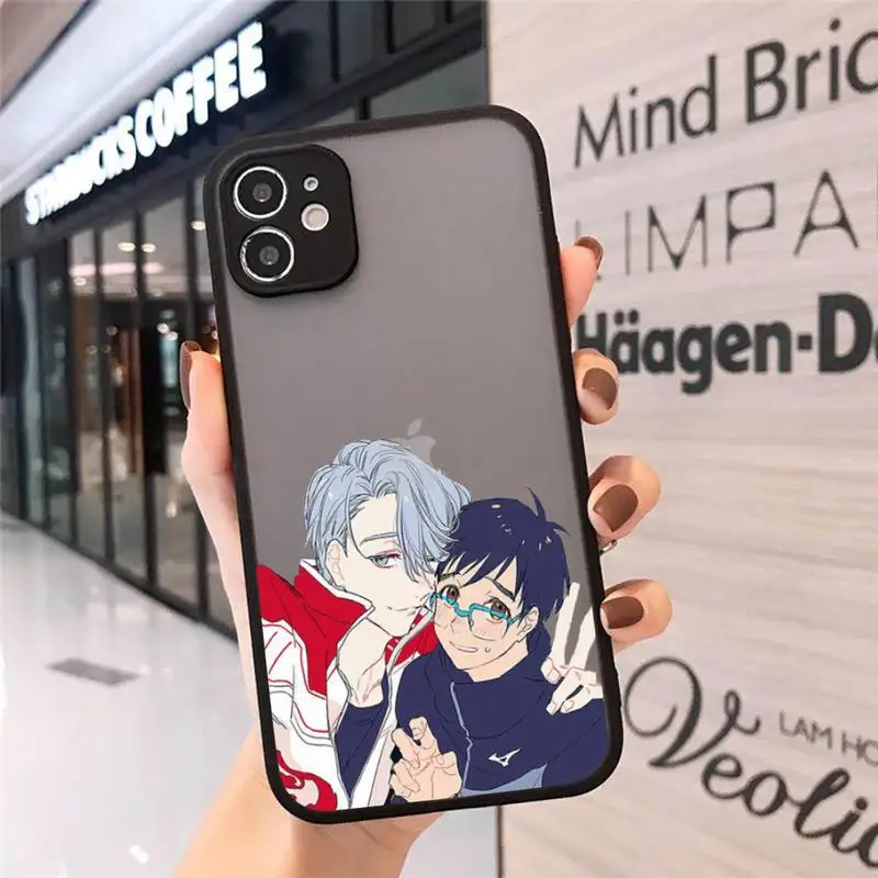

Yuri on Ice Phone Case Matte Transparent for iPhone 7 8 11 12 s mini pro X XS XR MAX Plus cover funda