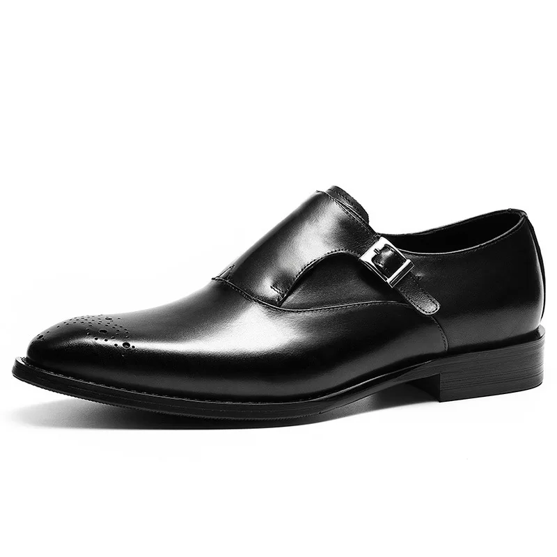 

High-end men's leather shoes business fashion best lap layer cowhide leather by hand a undertakes to suit men's shoes