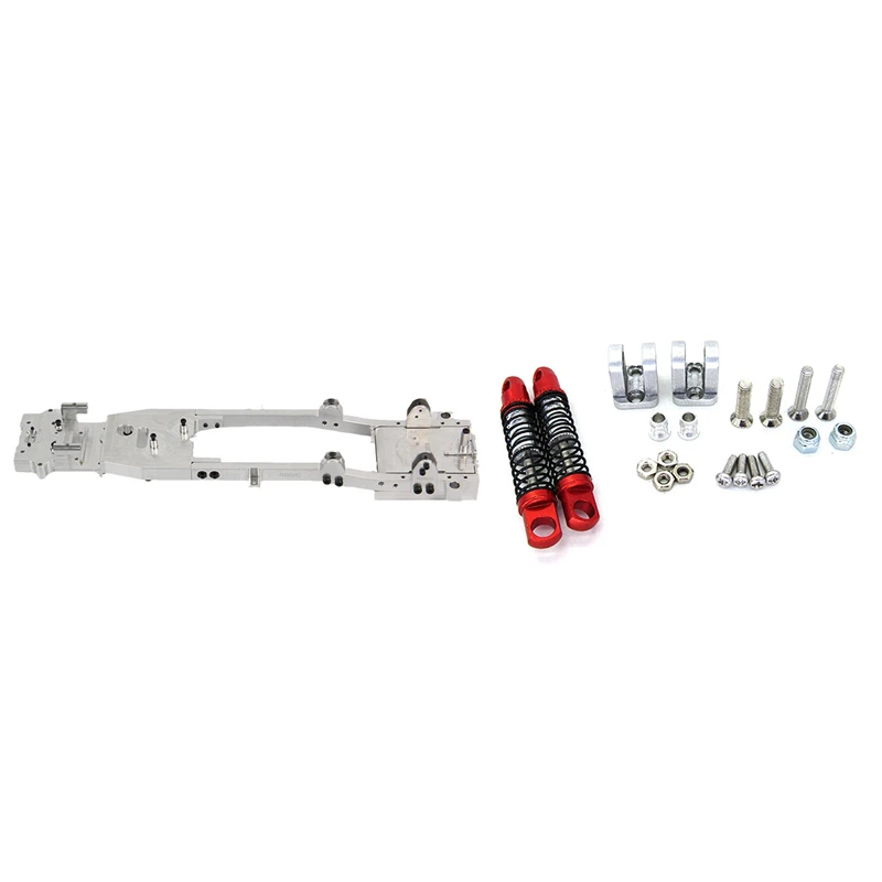 

D12 Metal Chassis Frame Beam for WPL D12 1/10 & for WPL D12 Metal Front Shock Absorbers Damper with Fixed Seat