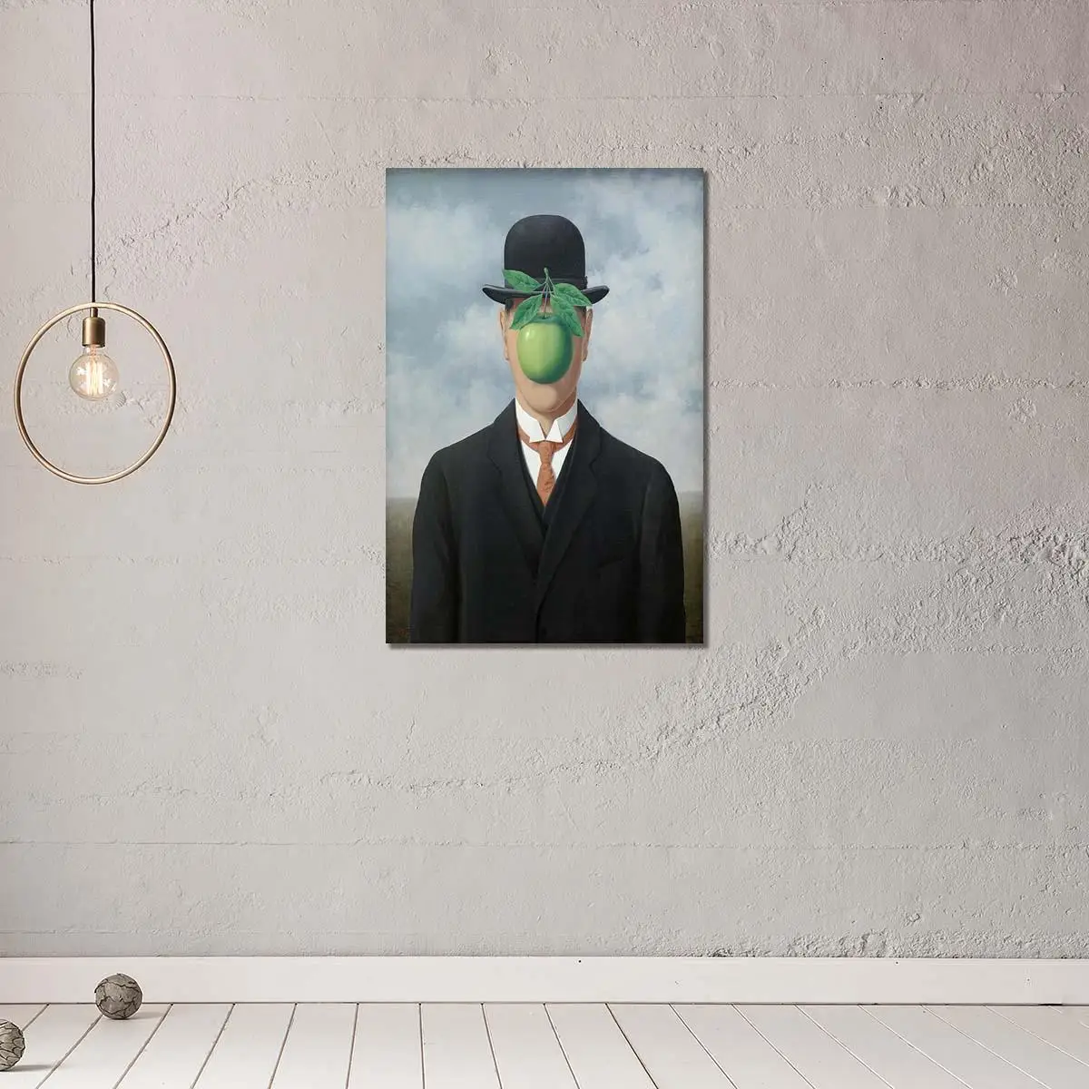 

Large Art Picture Canvas Printed Painting Modern Men Art Poster with Black Hat Wall Art Poster for Living Room Dcor