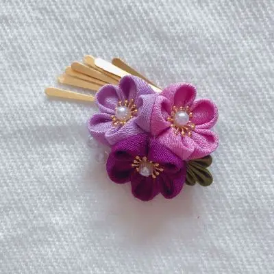 Кимоно для волос в японском стиле изящный аксессуар ручная работа фото головной