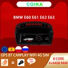 Система Android 10 Автомобильный GPS навигатор Экран для BMW E60 E61 E62 E63 E90 E91 E92 E93 WIFI 4 + 64 ГБ BT IPS сенсорный стерео беспроводной Carplay