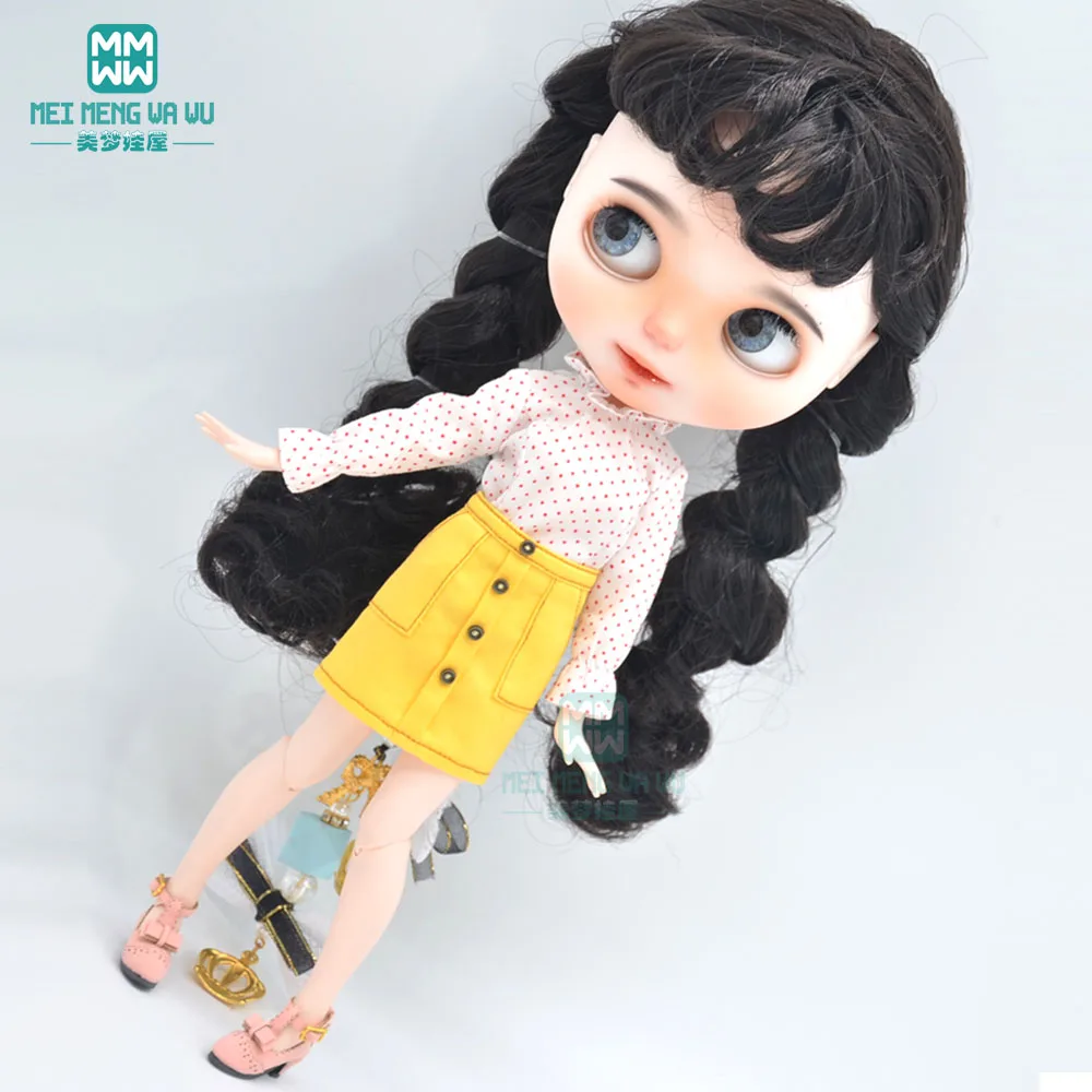 Модная Одежда для кукол Blyth водолазка мини-юбка одежда OB23 OB24 аксессуары 1/6 2020 |
