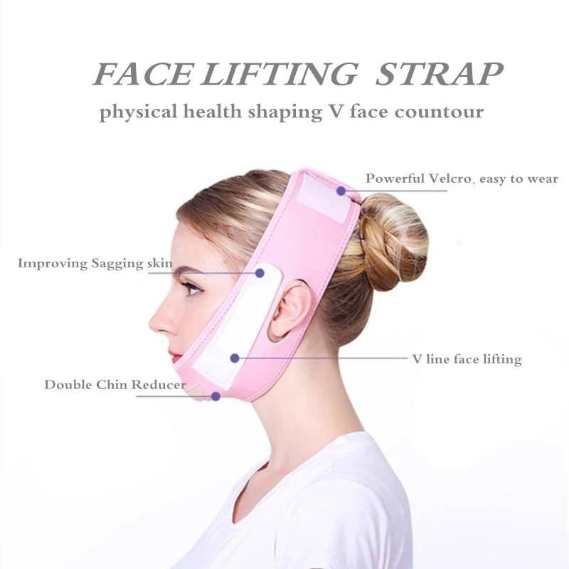 

Face lifting Strap for Women V-Line Facial lift Bandage Sculpt Bandage Double Chin Reducer Chin Up Slimming Strap Fixed Belt
