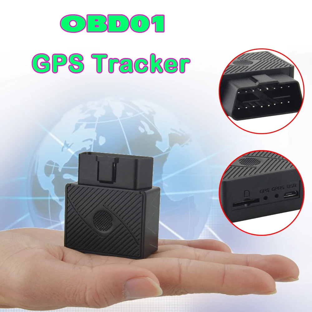 GPS трекер OBD01 устройство слежения за автомобилем в режиме реального времени с
