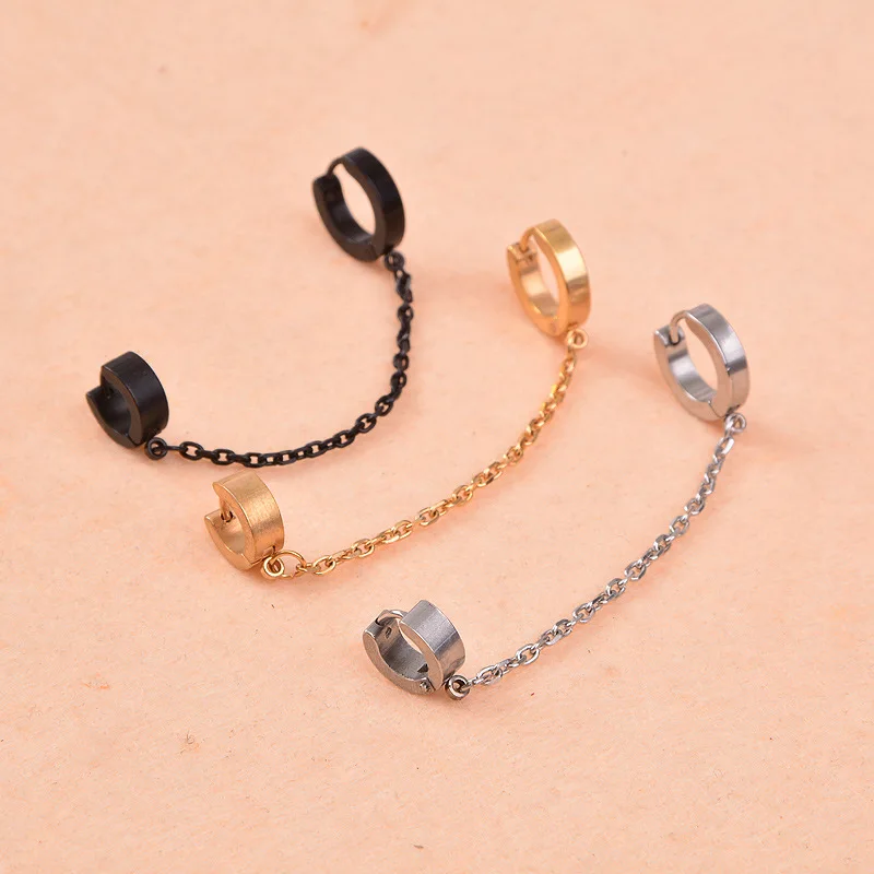 

Женские серьги-клипсы, пирсинг спираль, из сплава