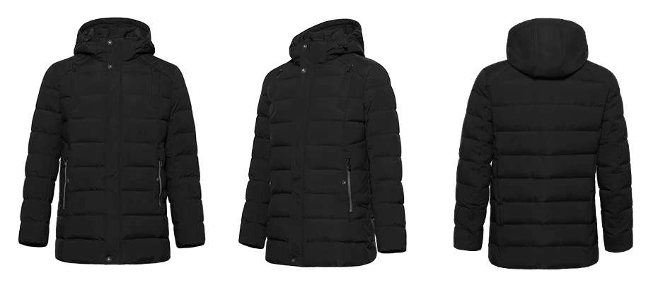 ICEbear new men's winter jacket warm detachable hat male short coat fashion casual apparel man brand clothing MWD18813D