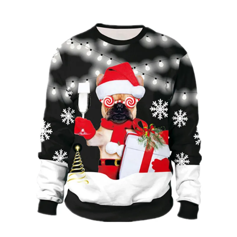 Модный Уродливый Рождественский свитер унисекс для мужчин и женщин праздников