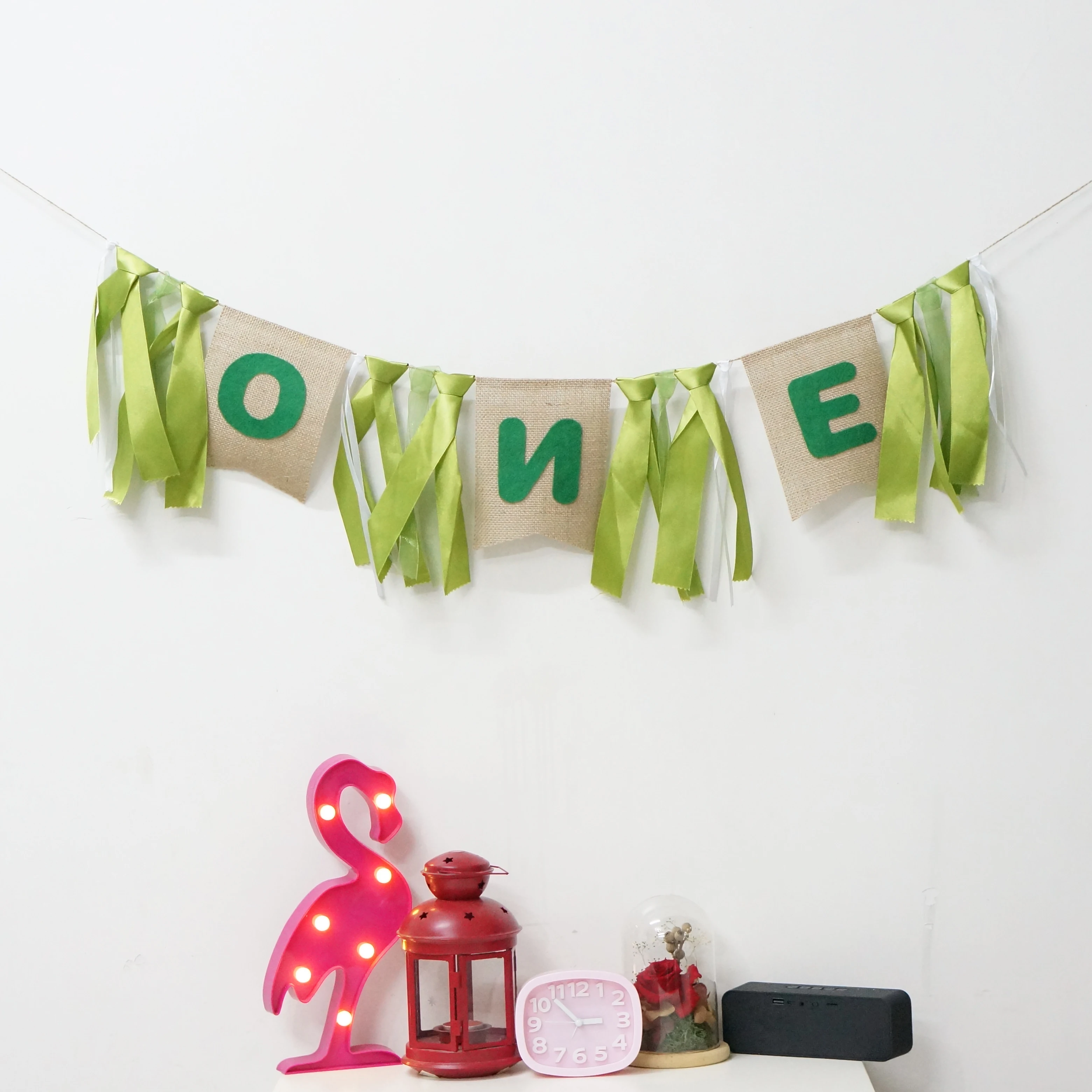 Colorful Ribbon Banner Baby Shower First Birthday Party ONE/TWO Flag Chair Nursery Garland Candy Bar Decoration | Дом и сад