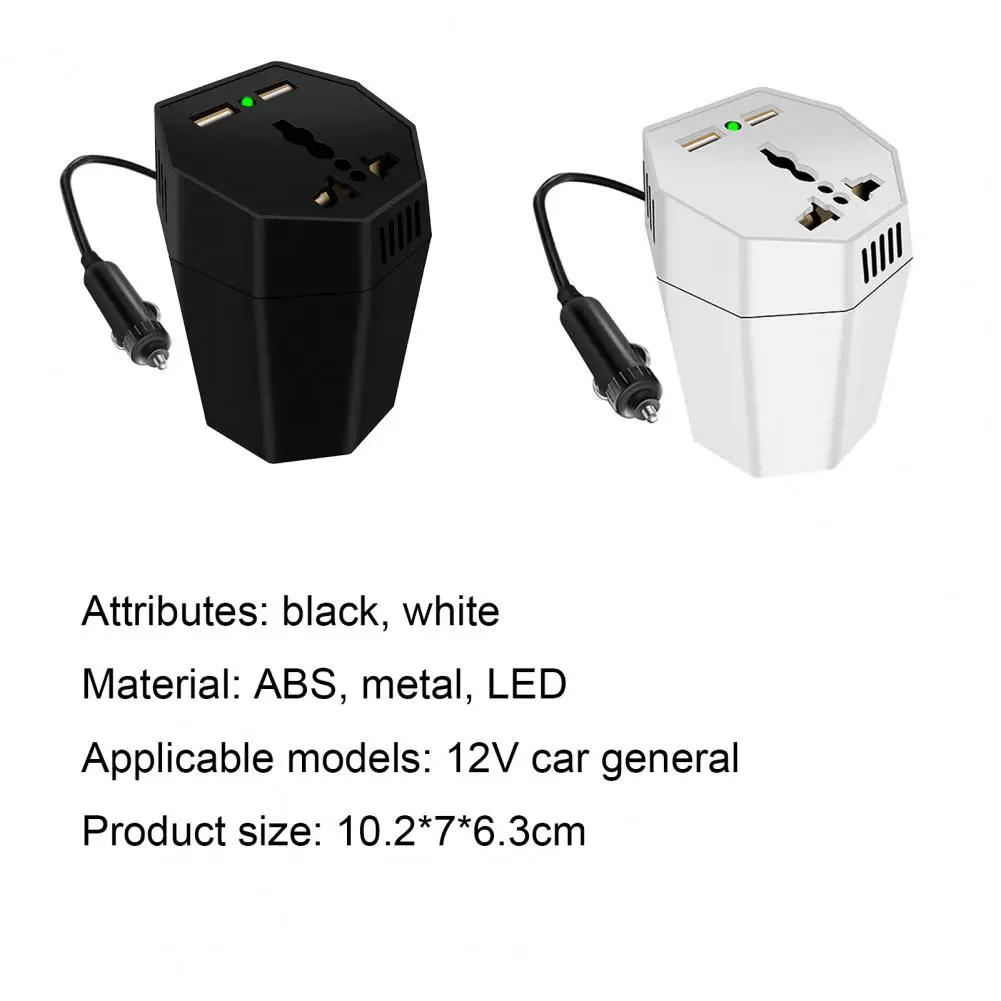 

Hot Sales Car Inverter Universal Dual USB with Air Purifier DC 12V to 110V AC Power Converter for Tablet