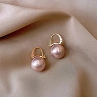 pearl earrings retro temperament simple female 2021 new fashion high quality earrings
