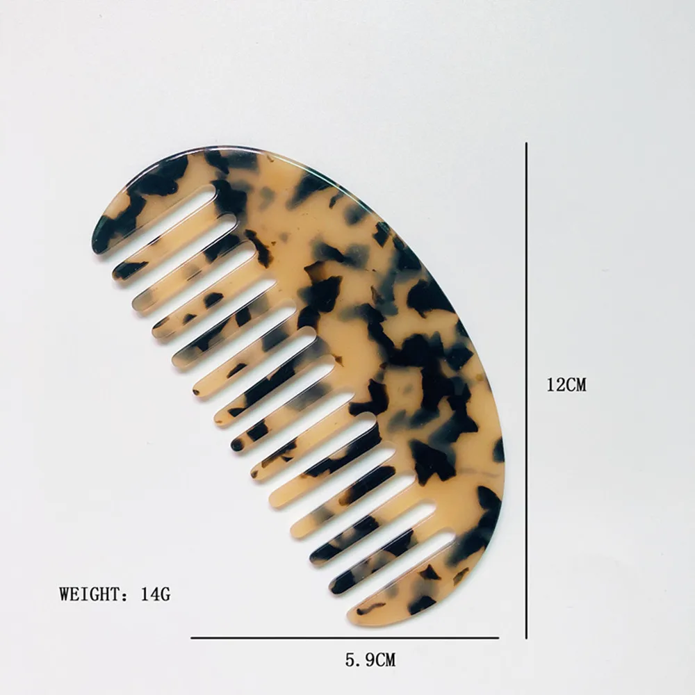 Fashion Acetate Anti-static Hair Combs Comfortable Tortoise Shell Hairdressing Comb Hair Cutting Brush Hair Styling Tools