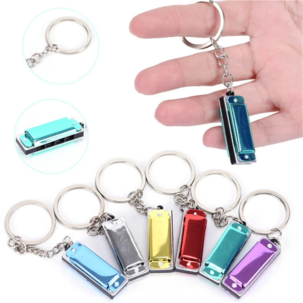 

Mini Color Harmonica Keychain Harmonica Key Pendant Children's Harmonica Keychain
