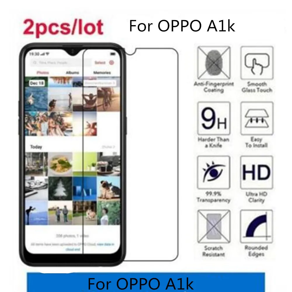 

Закаленное стекло для OPPO A1k Premium 2.5D Защитная пленка для экрана OPPO A1k защитная пленка, стекло