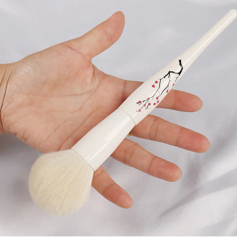 Горячие продажи сливы Узорные Кисти для нанесения макияжа пластиковая ручка