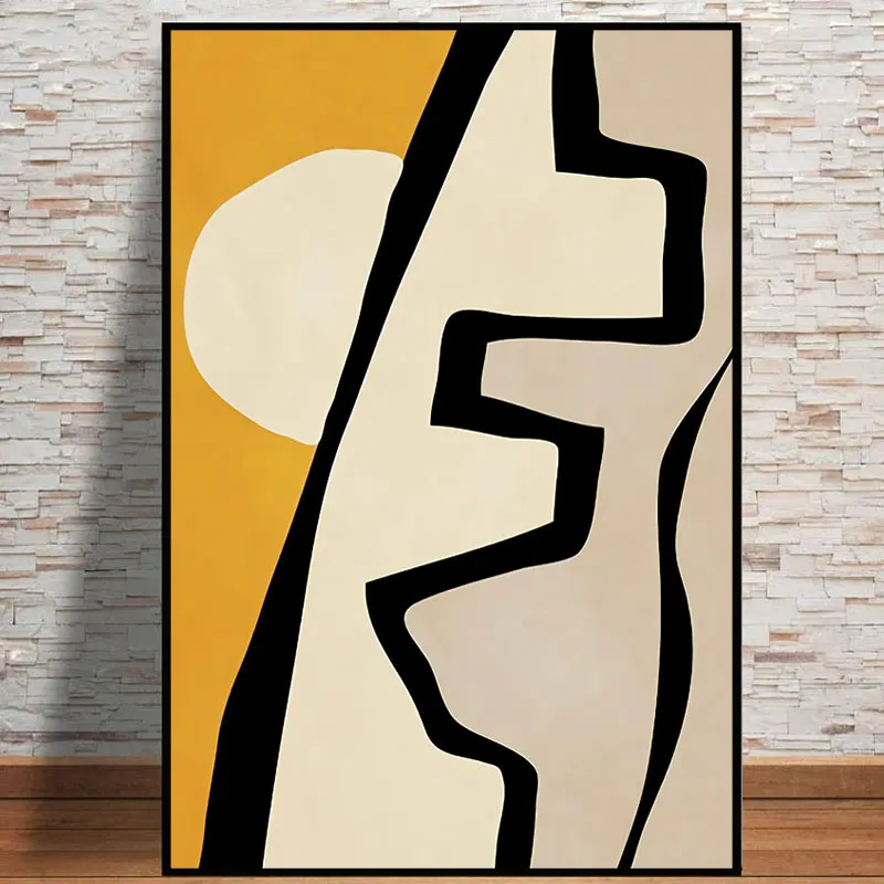 

Abstract African Black Woman Canvas Painting Living Room Nordic Leaves Posters and Prints Modern Wall Art Pictures Home Decor