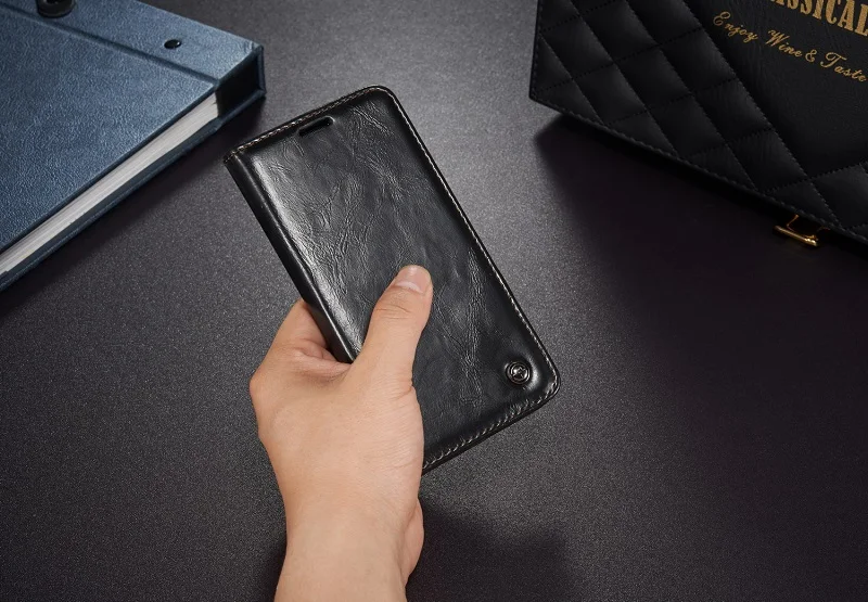 Роскошный Магнитный откидной Чехол для samsung galaxy S7 edge S8 S9 S10 Plus S5 Mini S4 S6 edge Plus винтажный кожаный чехол-бумажник