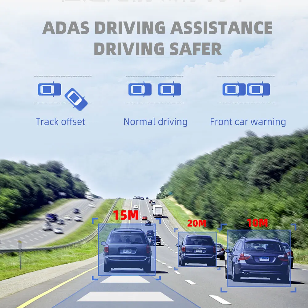 Автомобильный видеорегистратор 4G Android ADAS GPS 10 дюймов потоковая передача зеркало